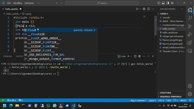 #9.Programmazione in C - Operatori Matematici Somma e Differenza смотреть онлайн