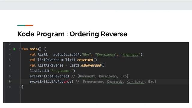 Belajar Kotlin Collection - 31 Reverse Order смотреть онлайн