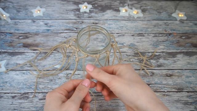 Делаем простой подсвечник из банки в морском стиле / Подсвечник из банки / Татьяна Абраменкова смотреть онлайн