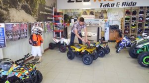 как правильно завести детский квадроцикл 50 кубов. на примере motax x16 на бензине.