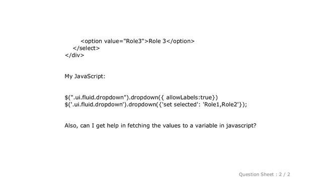 jQuery : Semantic UI: Multi Select Dropdown pre-select values смотреть онлайн