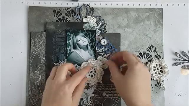 Мастер класс от Светланы Крохиной. Монохромная страничка. смотреть онлайн