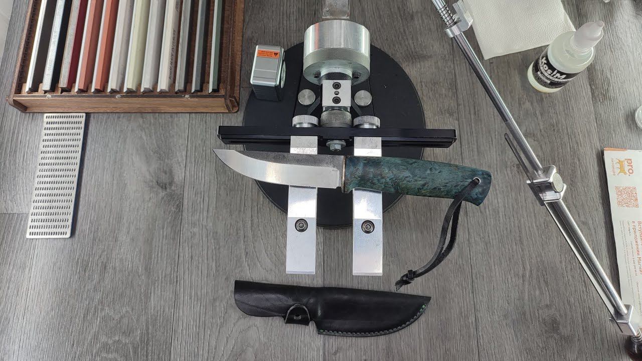 Заточка ножа от Sander. Сталь К110 смотреть онлайн