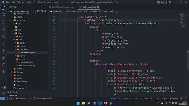 13. Install Laravel UI Bootstrap - Laravel Blog CMS смотреть онлайн