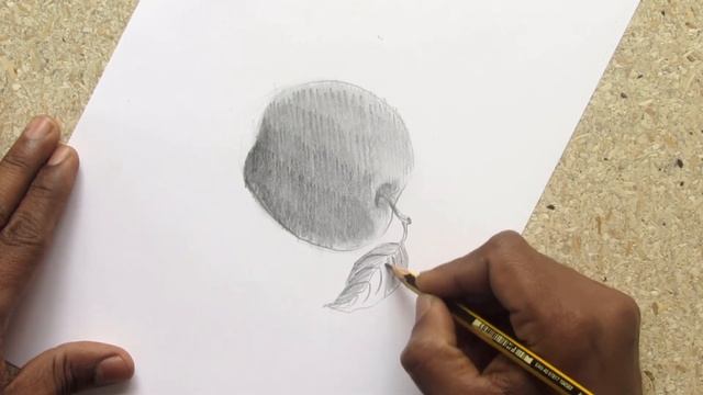 How to Draw an Apple Step by Step Tutorial : Pencil Sketch Apple Drawing смотреть онлайн
