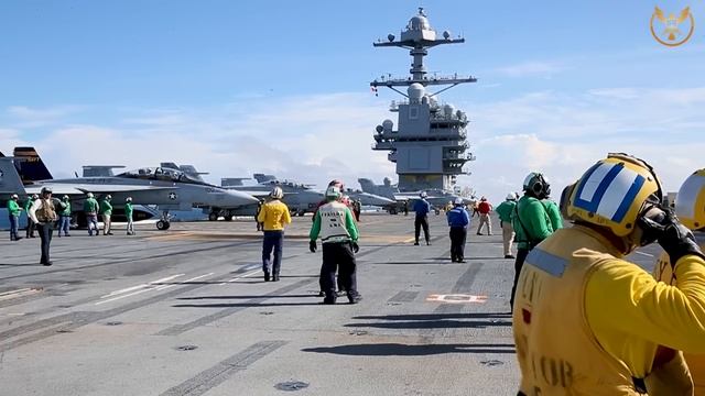US Aircraft Carrier rush to Deploys F-18 from European waters to Russian Border смотреть онлайн