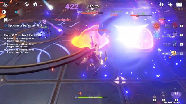 [GENSHIN IMPACT] MAX CONSTELLATION C6 FISCHL Showcase and Gameplay смотреть онлайн