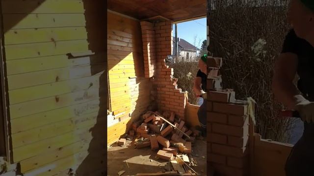 Демонтаж кирпичной кладки смотреть онлайн