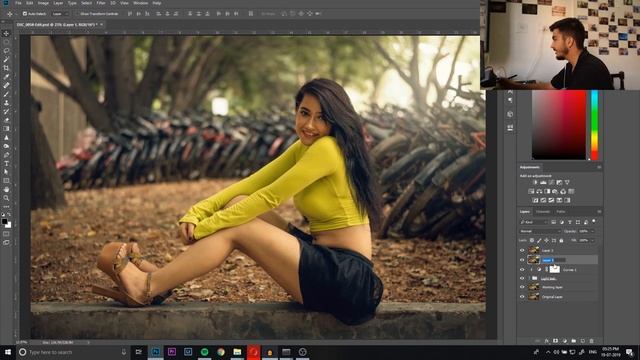 Portrait Photo Editing Tutorial | Editing a raw picture in Lightroom and Photoshop смотреть онлайн