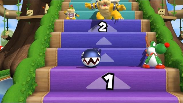 Step It Up | Mario Party 9 - Bowser Jr. Vs Chain Chomp Vs Bowser Vs Yoshi смотреть онлайн