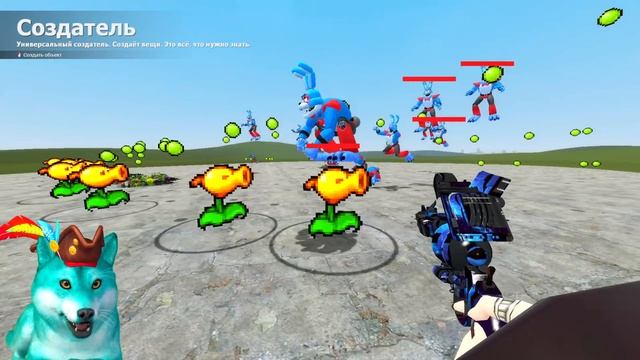 РАСТЕНИЯ ПРОТИВ ЗОМБИ ПРОТИВ ФНАФ 9 АНИМАТРОНИКОВ В ГАРРИС МОД! fnaf garry’s mod смотреть онлайн