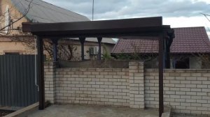 ? РОЛЛЕТНЫЕ ВОРОТА установленные на навес.