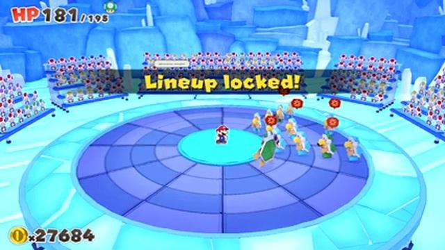 Paper Mario: The Origami King Walkthrough - Part 23 - Diamond Island & Ice Vellumental Mountain смотреть онлайн