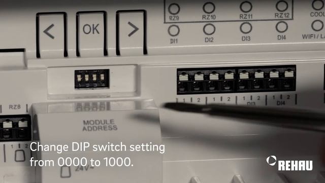 REHAU NEA SMART 2.0: Setting of DIP Switches смотреть онлайн