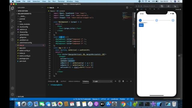 Tutorial React Native - 17 Membuat Stepper Component React Native смотреть онлайн