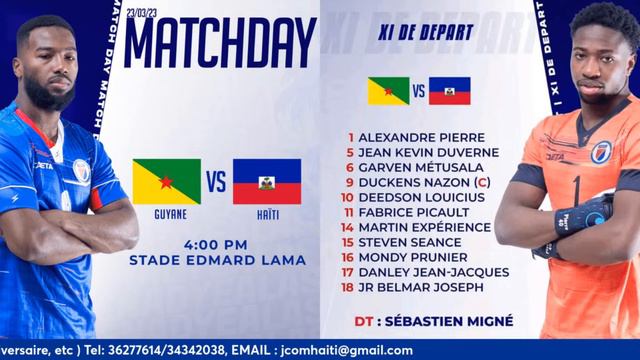 MATCH Guyane vs Haiti смотреть онлайн