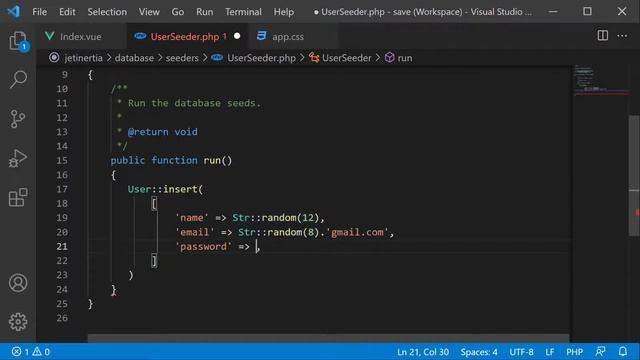 ? Primeros pasos con Laravel Inertia.js y Vue: Generar datos de prueba con los seeders | 15 смотреть онлайн