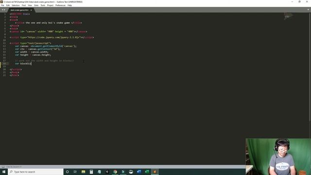 how to make a cool snake game in JS EP:1 making the border смотреть онлайн