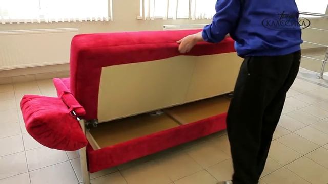 Диван Нел - механизм трансформации "клик-кляк" смотреть онлайн