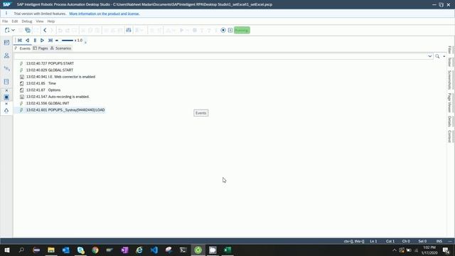 SAP IRPA read excel via script смотреть онлайн