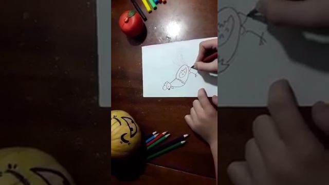 Как нарисовать петушка ?.Очень просто, смотри видео  став лайк!!....