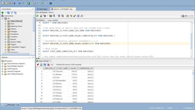 SELECT STATEMENT|| SQL (5) смотреть онлайн
