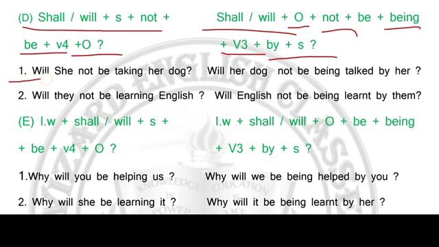 Active To Passive voice Future Continuous Tense / Future Imperfect tense / Future Progressive tense смотреть онлайн