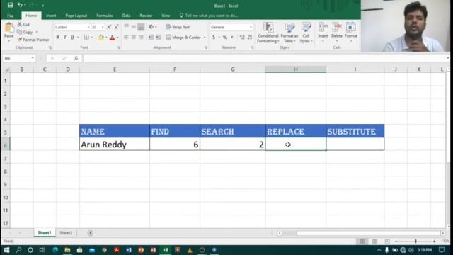 Excel level 2 Part 10 - Text function 4 (find, search, replace, substitute) смотреть онлайн