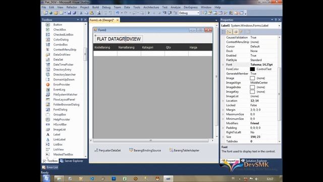 DataGridView Flat Design (VB.Net) - Visual Studio смотреть онлайн