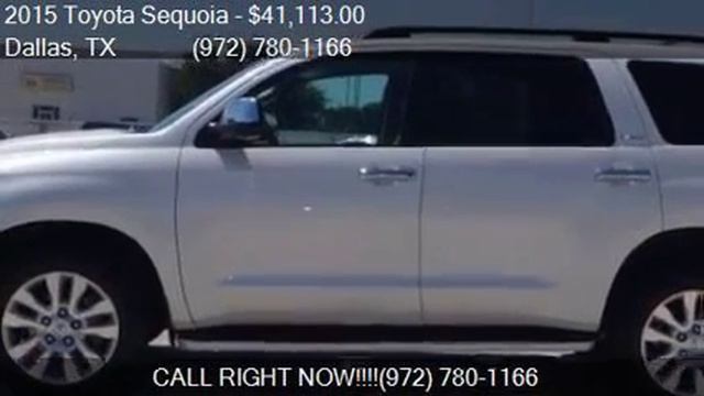 2015 Toyota Sequoia Platinum 4x4 4dr SUV FFV for sale in Dal смотреть онлайн