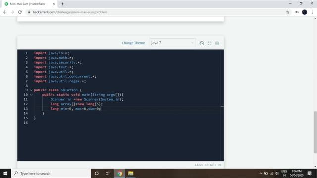How to solve MIN MAX SUM HackerRank смотреть онлайн