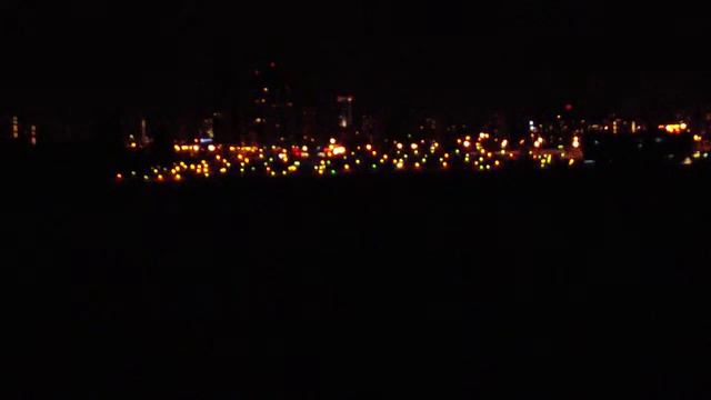 Ночная Самара. Вид с правого берега Волги / Night Samara. View from the right bank of the Volga смотреть онлайн