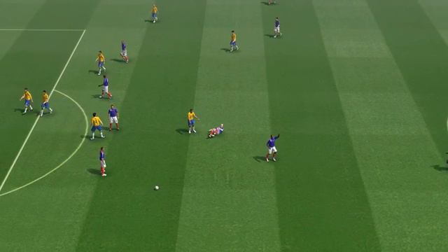 PES2009 PC Version (BRAZIL vs FRANCE) смотреть онлайн