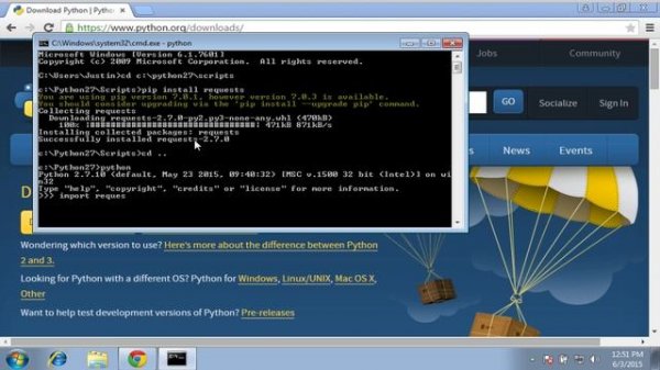 Installing Python 2.7 on Windows