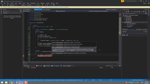 ListBox, CheckedListBox смотреть онлайн