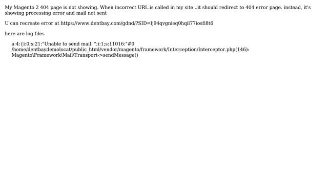 Magento: 404 error page not working in magento 2 смотреть онлайн