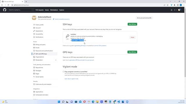 Create and Integrate a RSA SSH Key to GitHub смотреть онлайн
