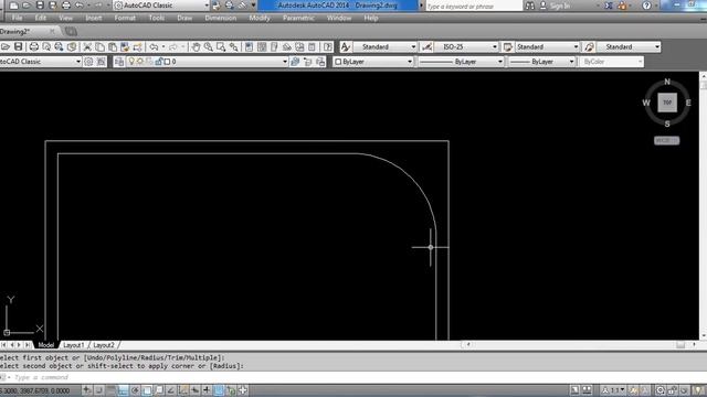 Mini Curso de AutoCad #7 - Comando Fillet смотреть онлайн