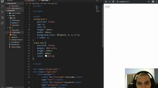 Login popup with Svelte смотреть онлайн