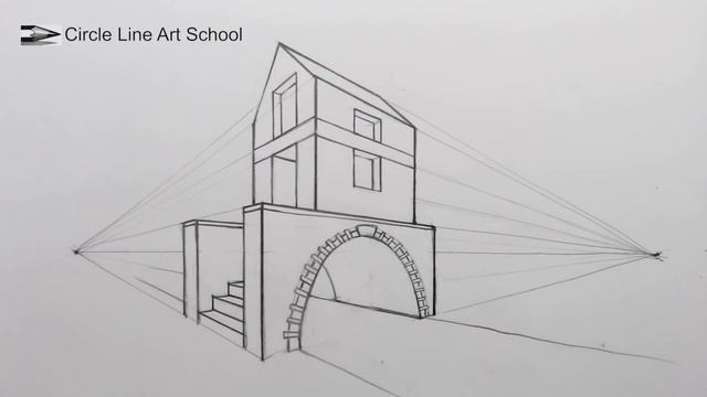 How to Draw 2-Point Perspective: Draw a Arched Bridge in a City смотреть онлайн