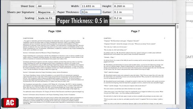 Set Sheets per Signature to Create Book on Mac-PDF Nomad смотреть онлайн