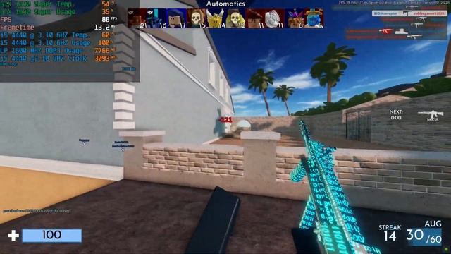 (v2) i5-4440 + GTX 1650 Super Benchmark (Roblox - Arsenal) (Specs in Description) смотреть онлайн