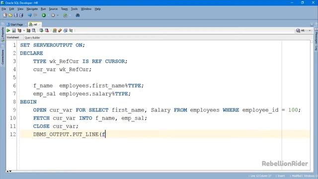 PL/SQL tutorial 70: PL/SQL Weak Ref Cursor in Oracle Database смотреть онлайн