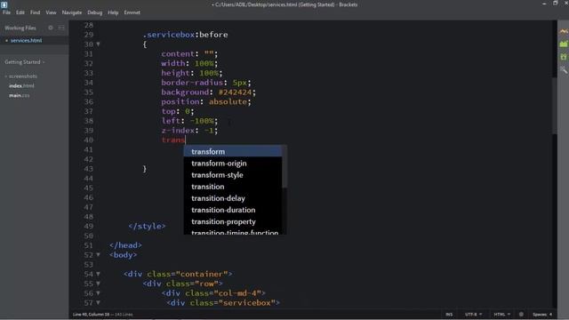 Services section for websit design- css 3 & Html 5 смотреть онлайн