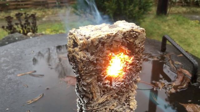 Испытание блоков Durisol на пожаробезопасность