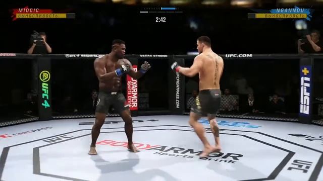 Стипе Миочич - Фрэнсис Нганну |полный бой-UFC 4|Boxing Day смотреть онлайн