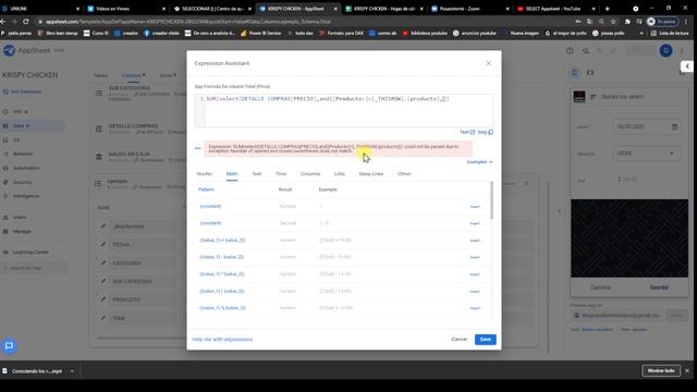 SUM() + SELECT() + [_THISROW] EN APPSHEET смотреть онлайн