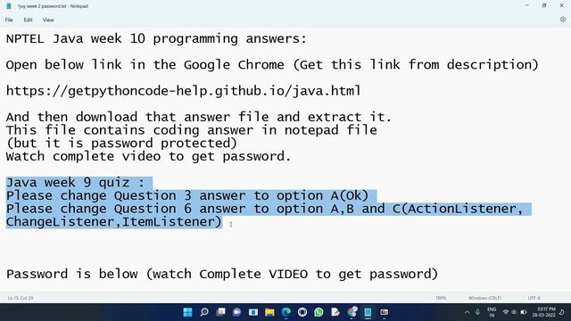 NPTEL Programming in Java week 10 all 5 programming assignment answer with code link смотреть онлайн