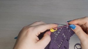 Палантин спицами. Ажурный палантин спицами.