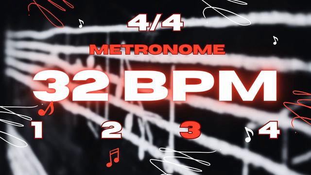 32 BPM - 4/4 Metronome смотреть онлайн
